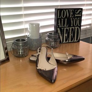 Coach sling back flats